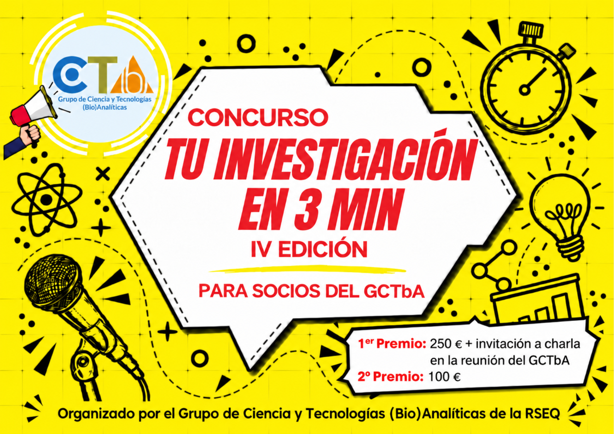 Concurso GCTbA "Tu investigación en 3 min", IV Edición.